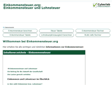 Tablet Screenshot of einkommensteuer.org